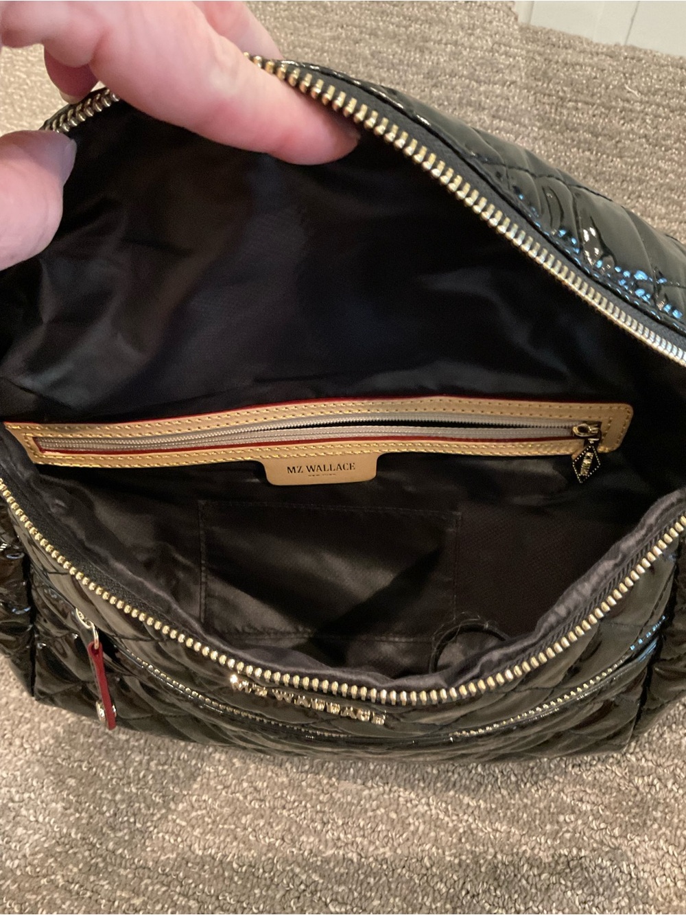 MZ Wallace Black Crosby Crossbody Sling Bag - Picture 6 of 9